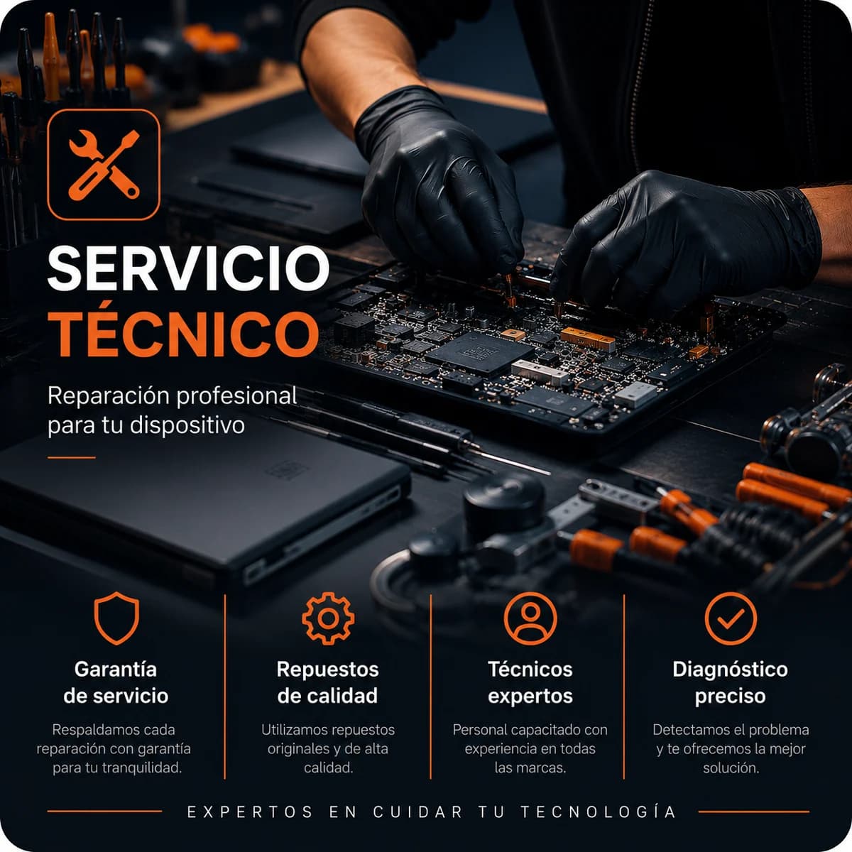 Servicio técnico profesional de Aricell para reparación de dispositivos